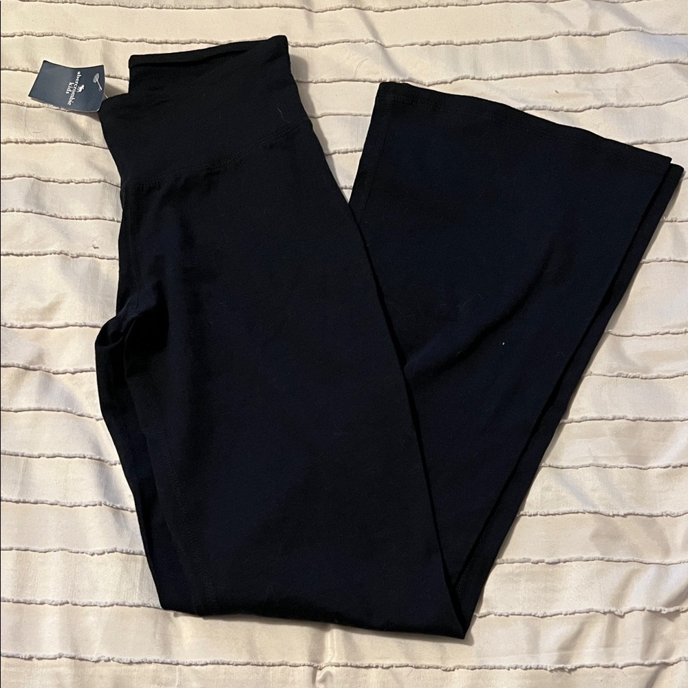 Abercrombie Kids Girl Black Flared Leggings